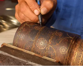 Tarkashi Art: The Ancient Craft of Metal Wire Inlay In Wood