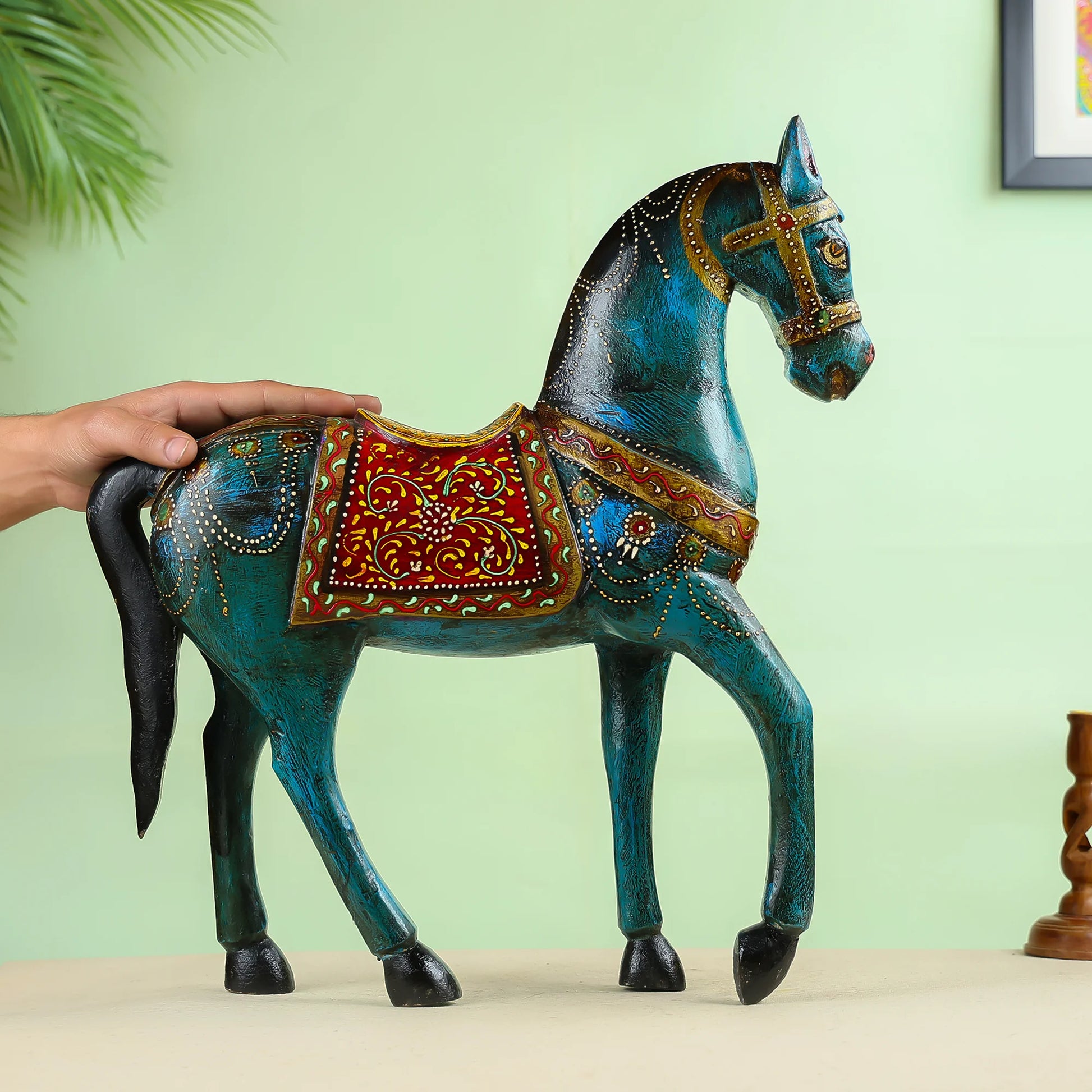 Wood Painted Horse
