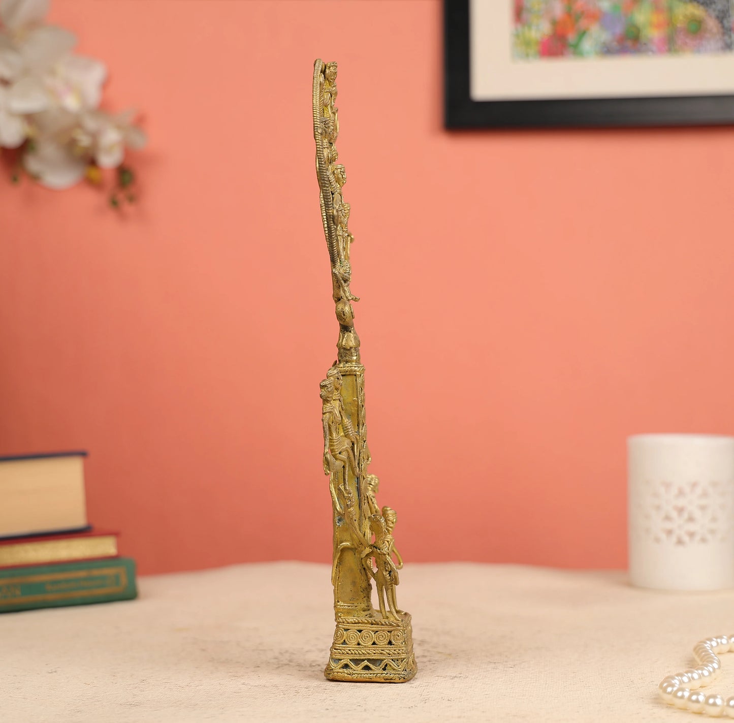 Dhokra Art Tribal Tree Of Life Table Decor