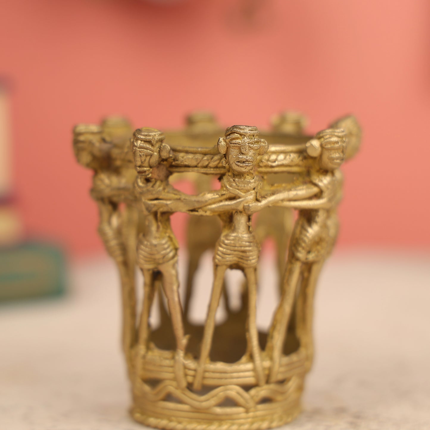 Dhokra Art Tribal Pen Holder