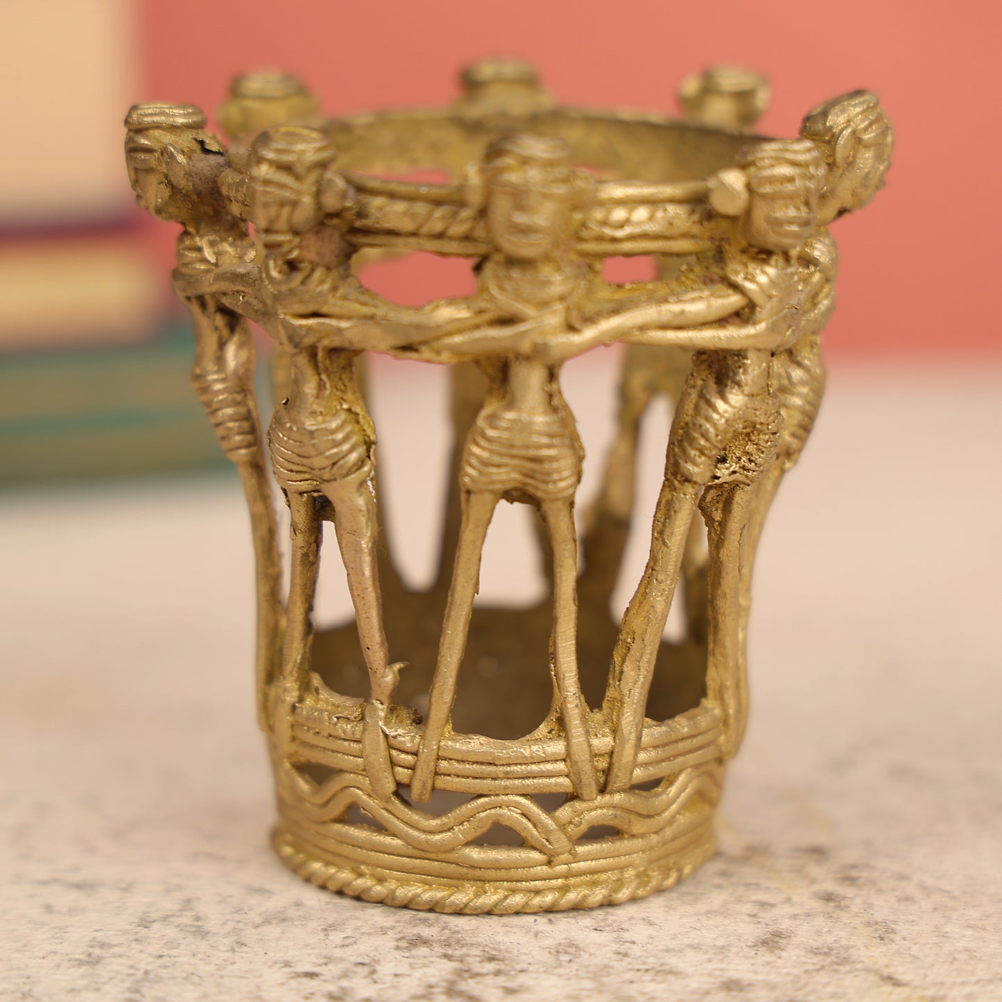 Dhokra Art Tribal Pen Holder