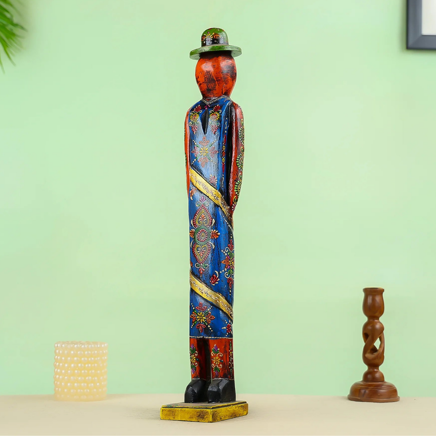 polished Eklavya Marble Statue