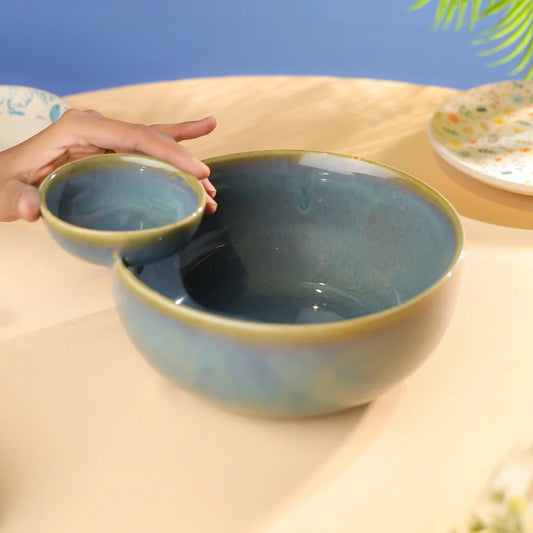 Studio Pottery Glossy Dip & Bowl Set