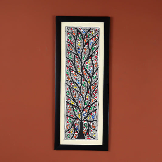 Traditional Wall Art Of Flock Of Birds On A Tree