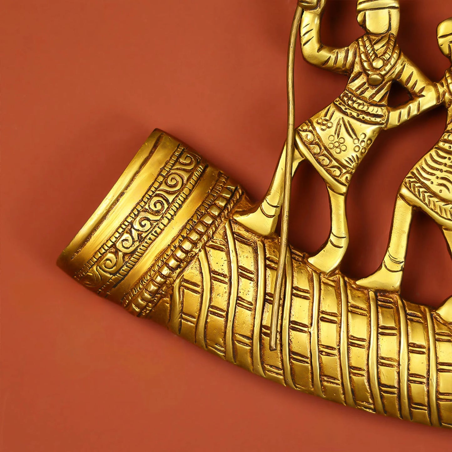 Brass Tribal Folk Dancing Wall hanging