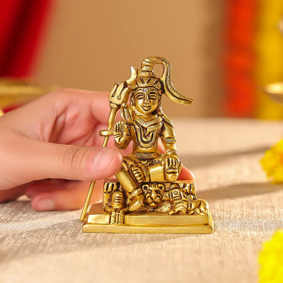 4" Brass Superfine Lord Shiva Idol