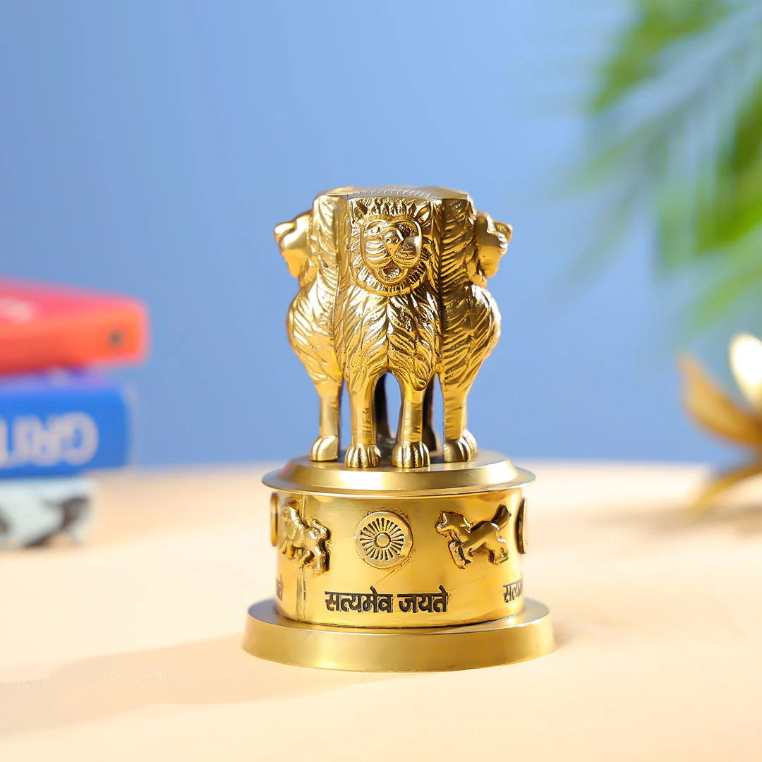 Brass Ashoka Emblem - Medium