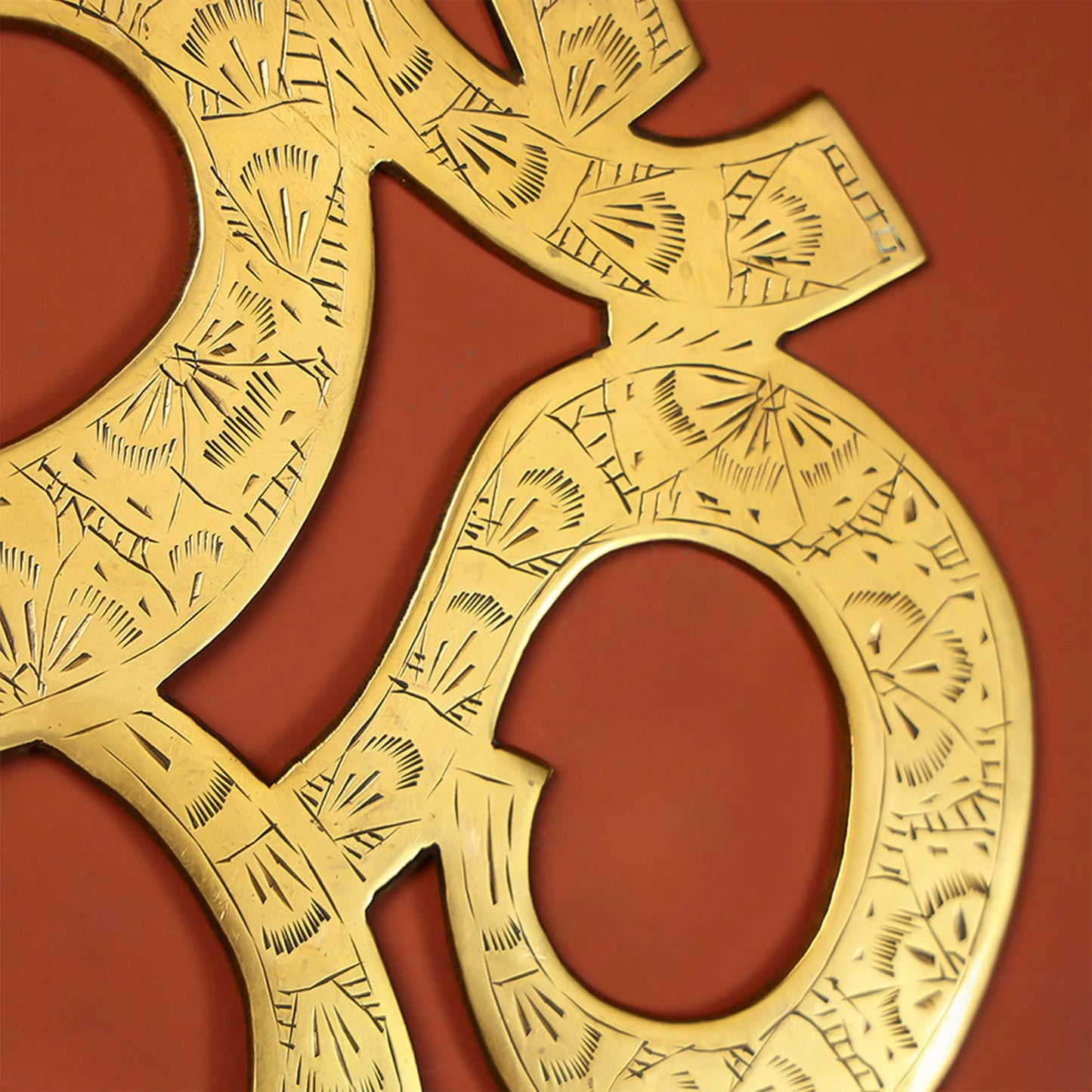 Brass OM Wall Hanging Statue