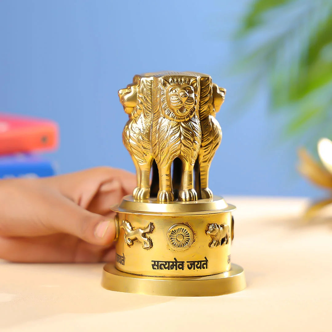 Brass Ashoka Emblem - Medium