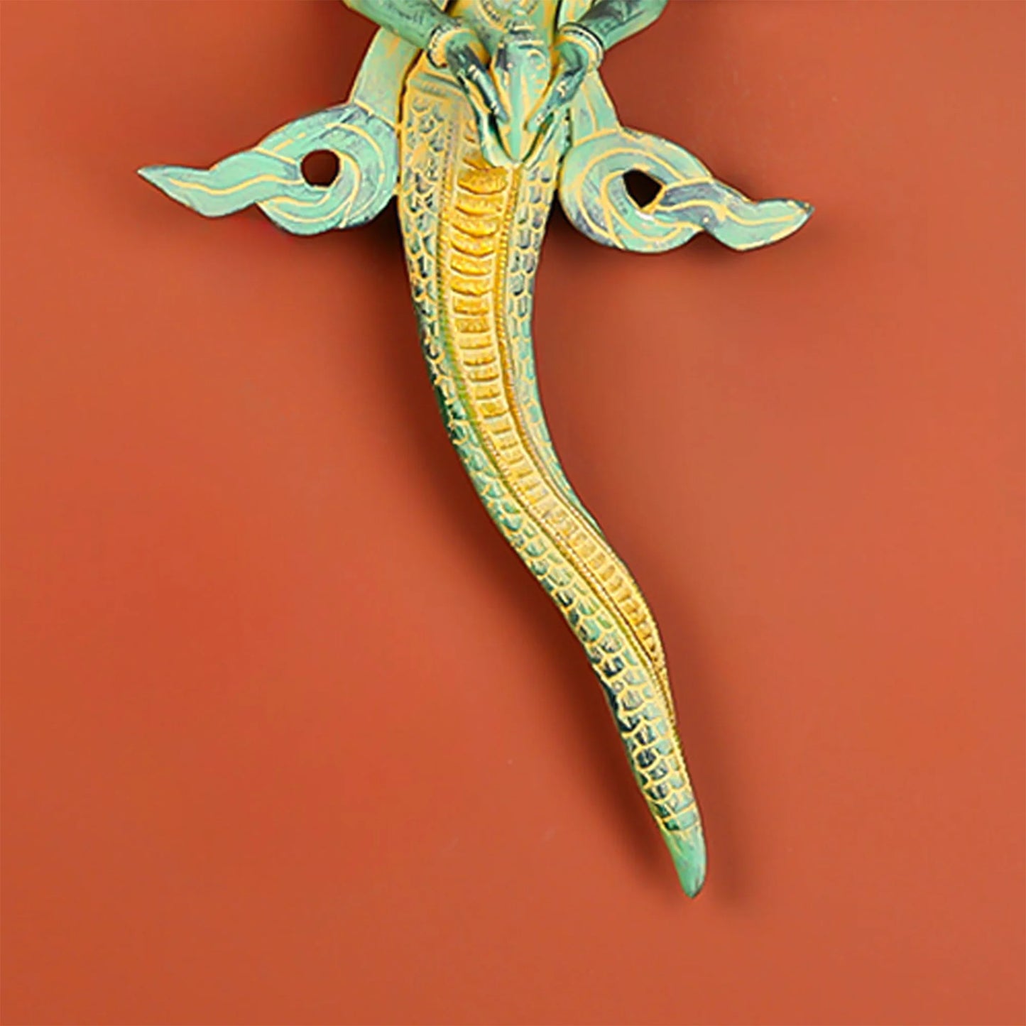 Brass Naga Kanya (Snake Woman) Wall-Hanging