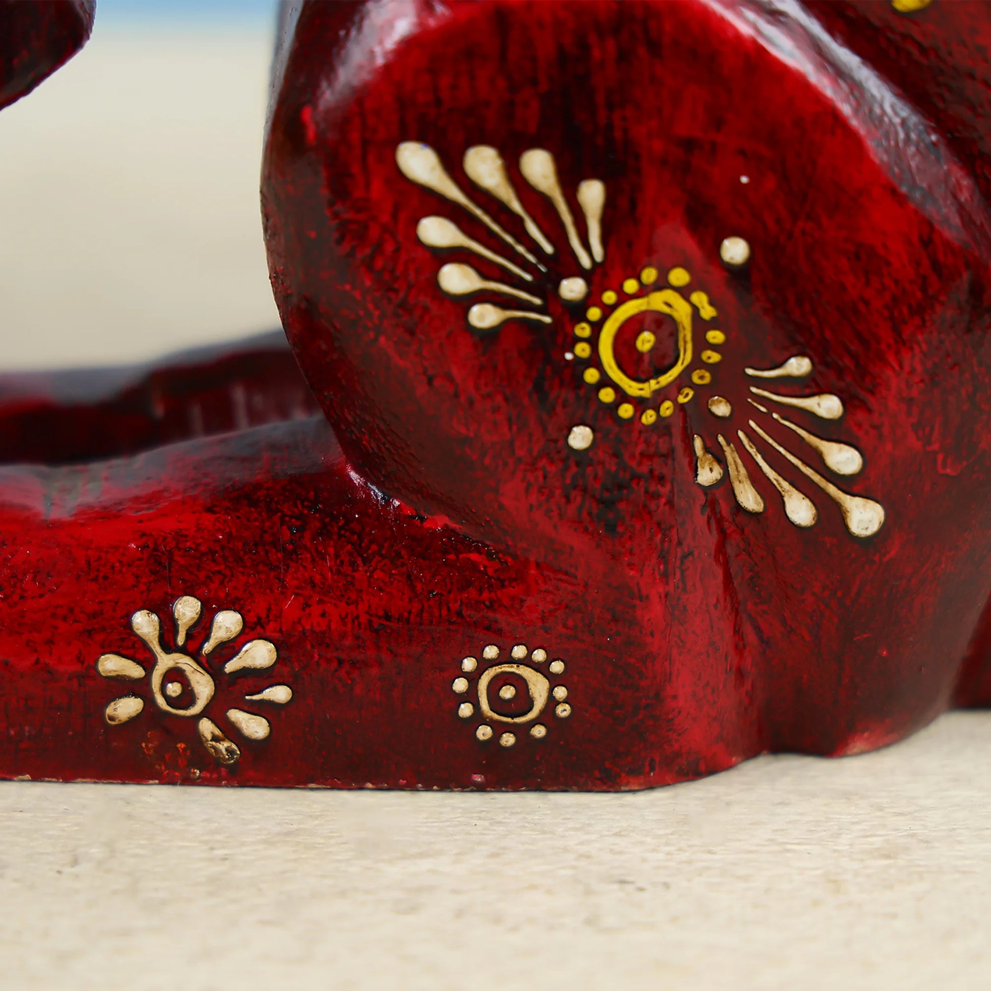 Wood Handcraft Rabbit  painted