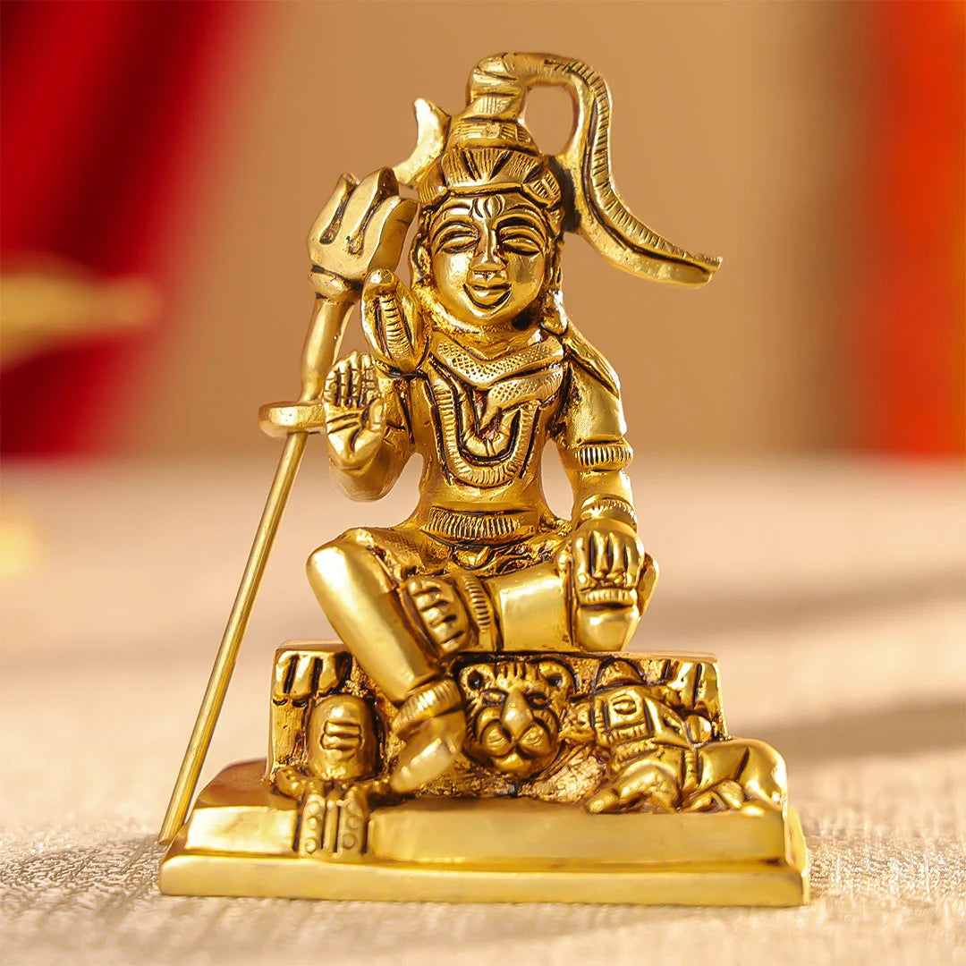 Modfash Lord Shiva Idol standbeeld - Hindoe God Bholenath Shiva Idol Showpiece voor Pooja Heer zegenende Shanker Godheid beeldje Home Office Tempel Art Decor (Maat 6 x 4,5 Inches Modfash Lord Shiva Idol standbeeld - Hindoe God Bholenath Shiva Idol Showpiece voor Pooja Heer zegenende Shanker Godheid beeldje Home Office Tempel Art Decor (Maat 6 x 4,5 Inches