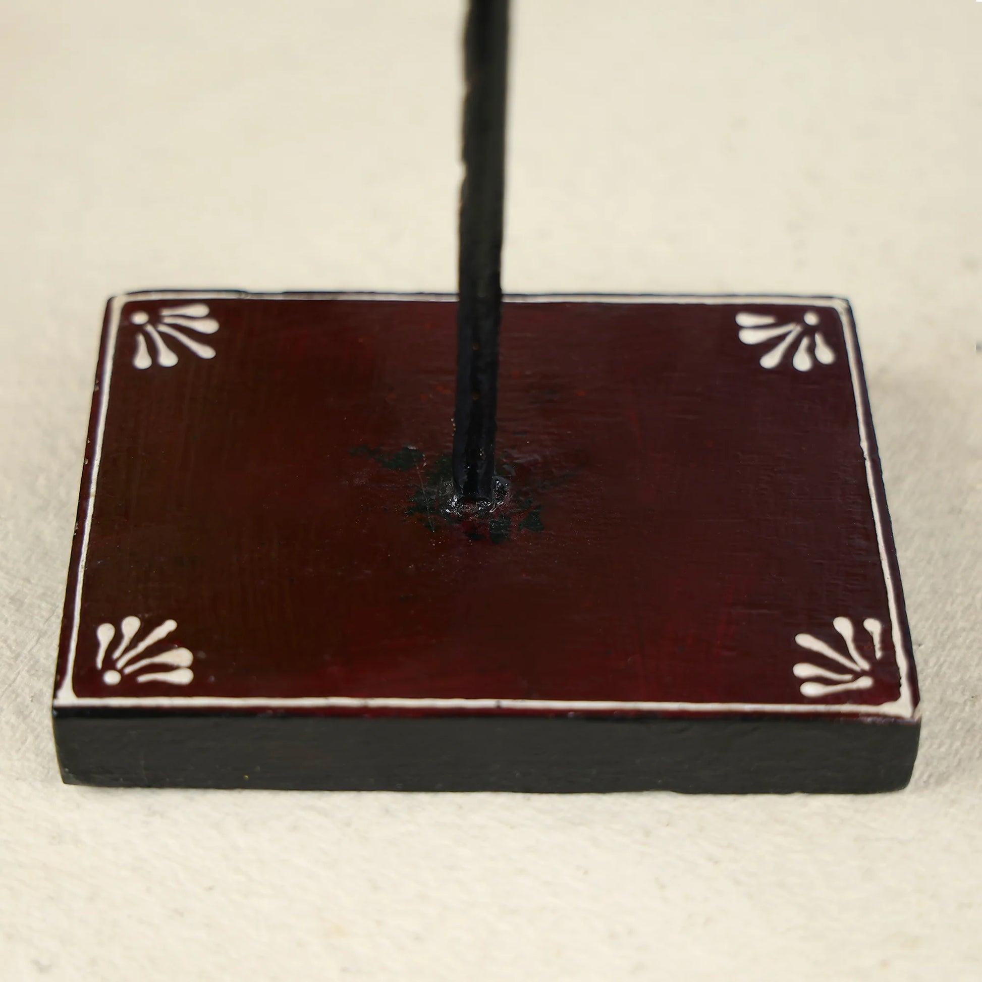 Iron & Wood Hand Painted Stone Bird