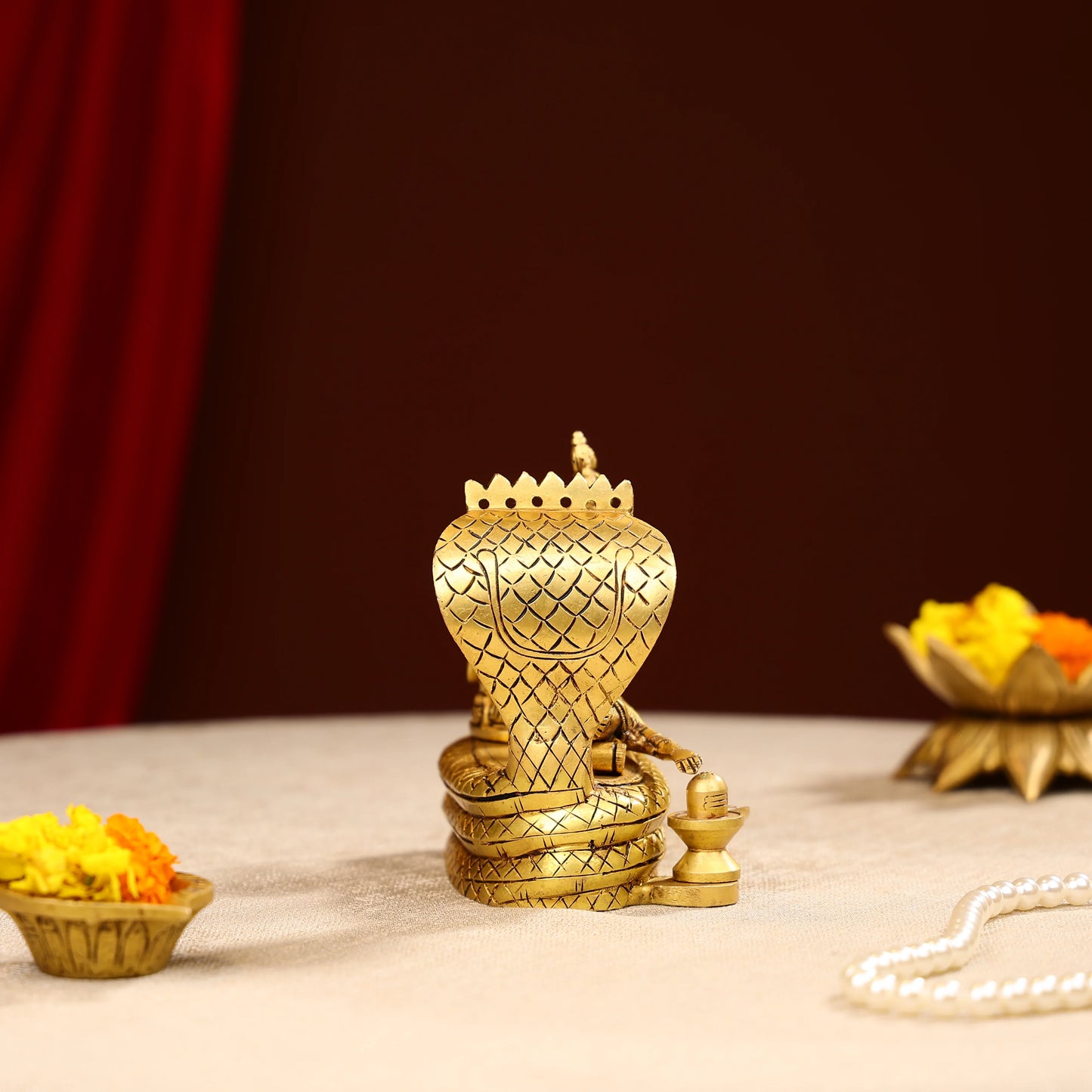 5.5 Super Fine Brass Lord Padmanabhan Swamy Idol