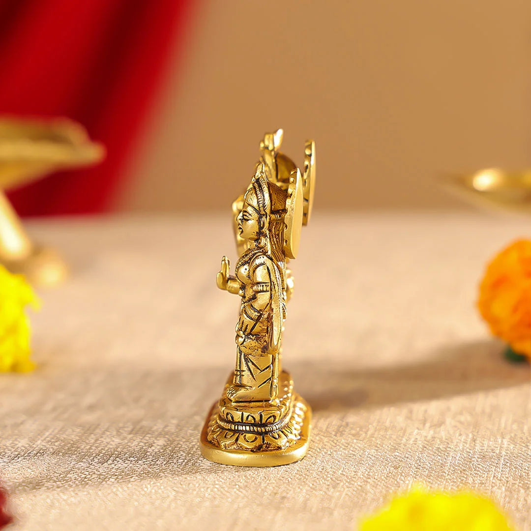 Brass Statue Radha & Krishna