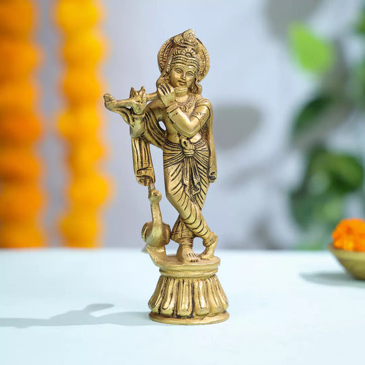 Krishna Brass idol