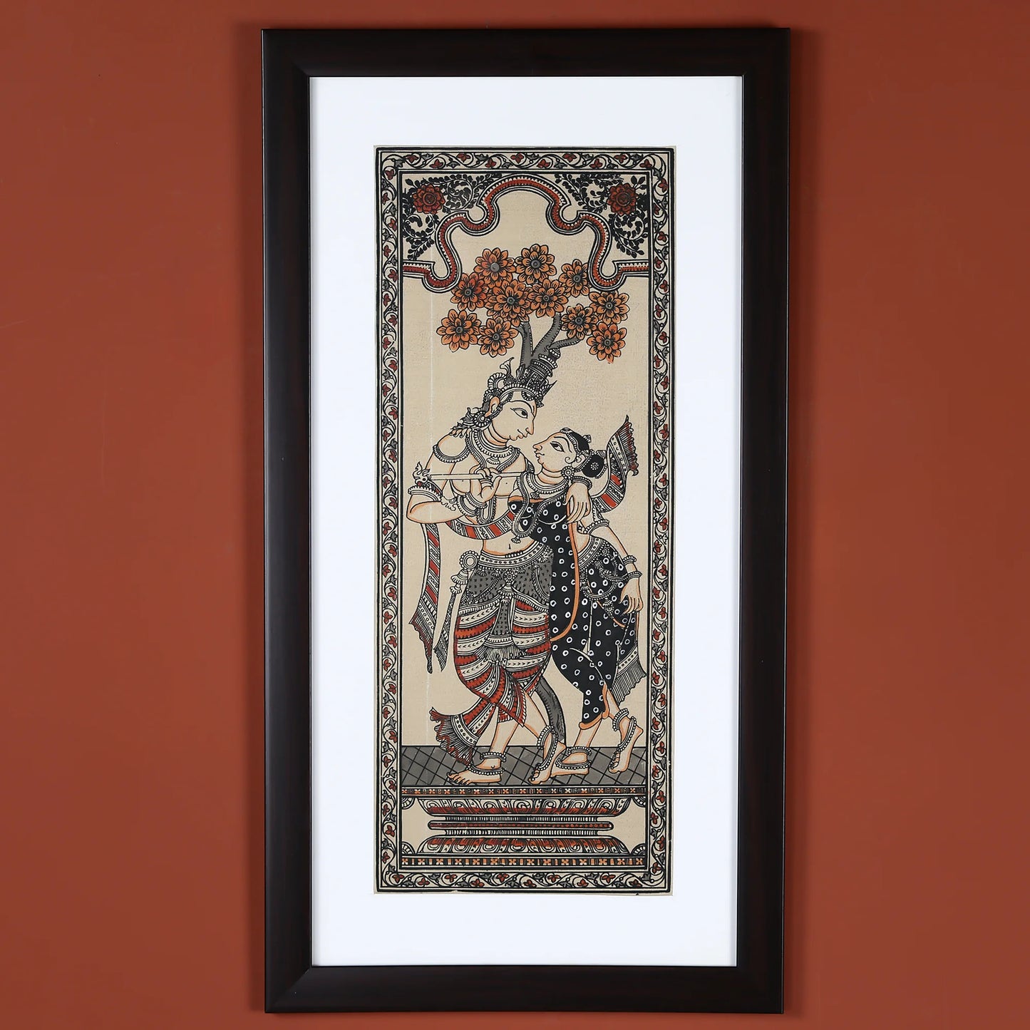 Beautiful Fish Hand-Painted Wall Art With Intricate Design