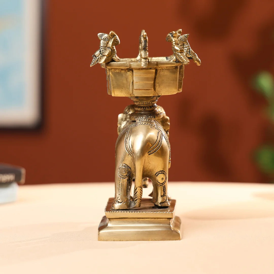 BrassAntiqueElephantHawanKund_1