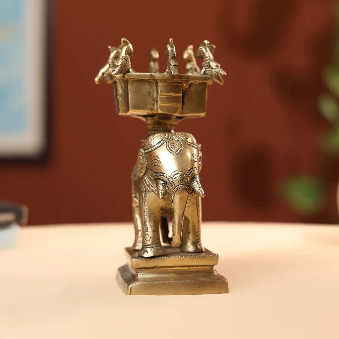 BrassAntiqueElephantHawanKund_4