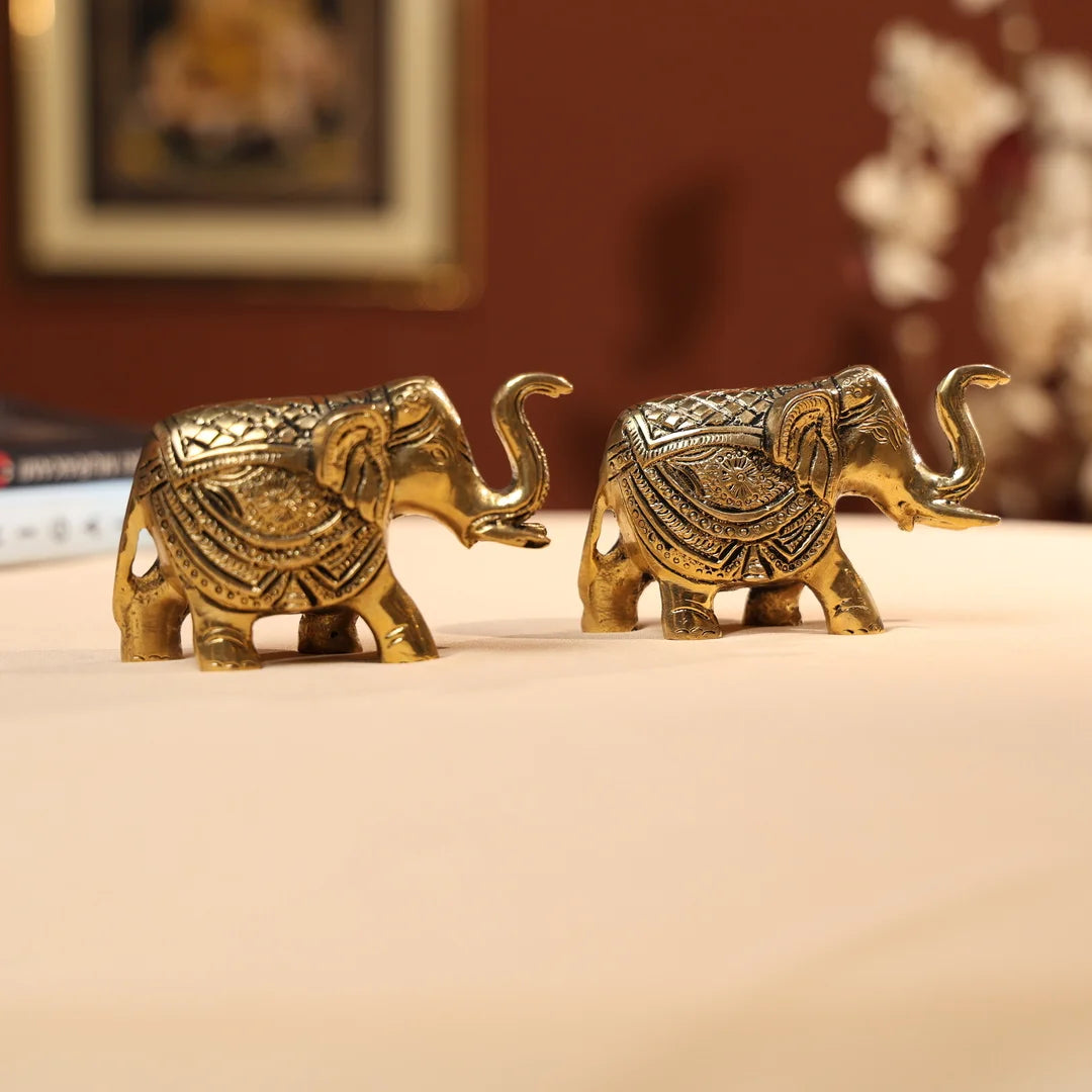 BrassElephantPair_5