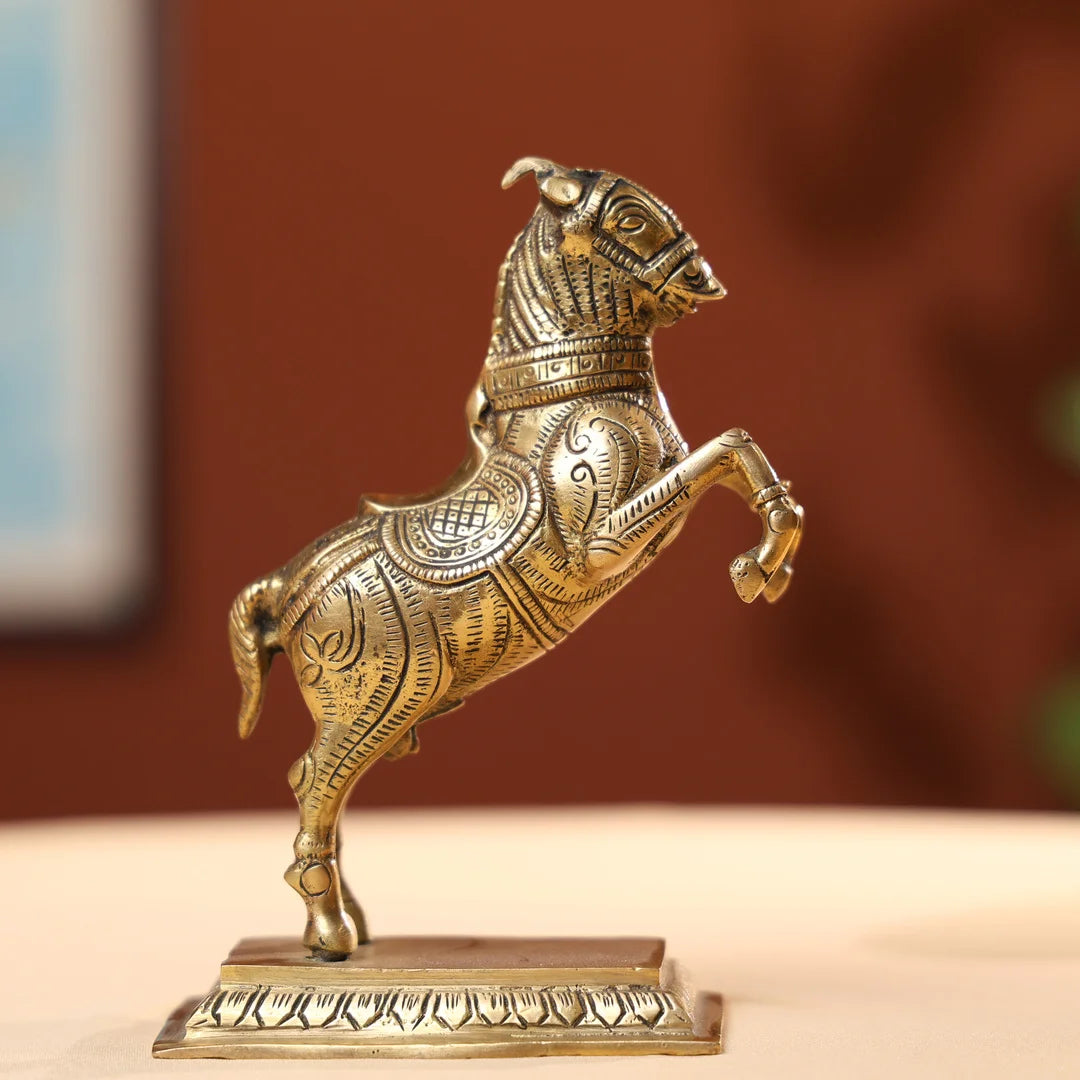 BrassGallopingHorseSetof2_1