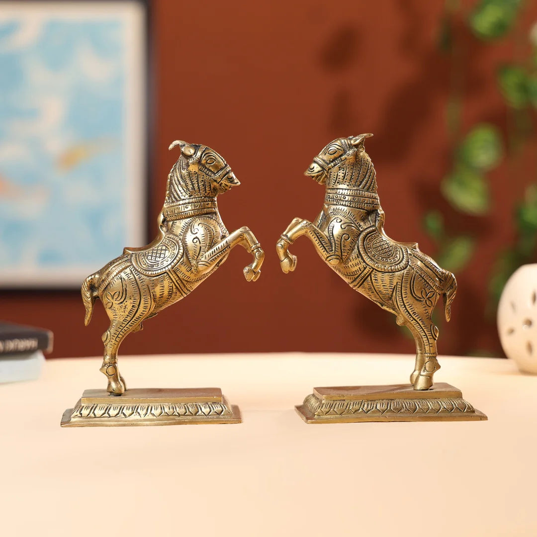 BrassGallopingHorseSetof2_2