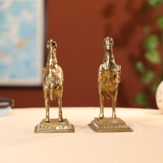 BrassGallopingHorseSetof2_3