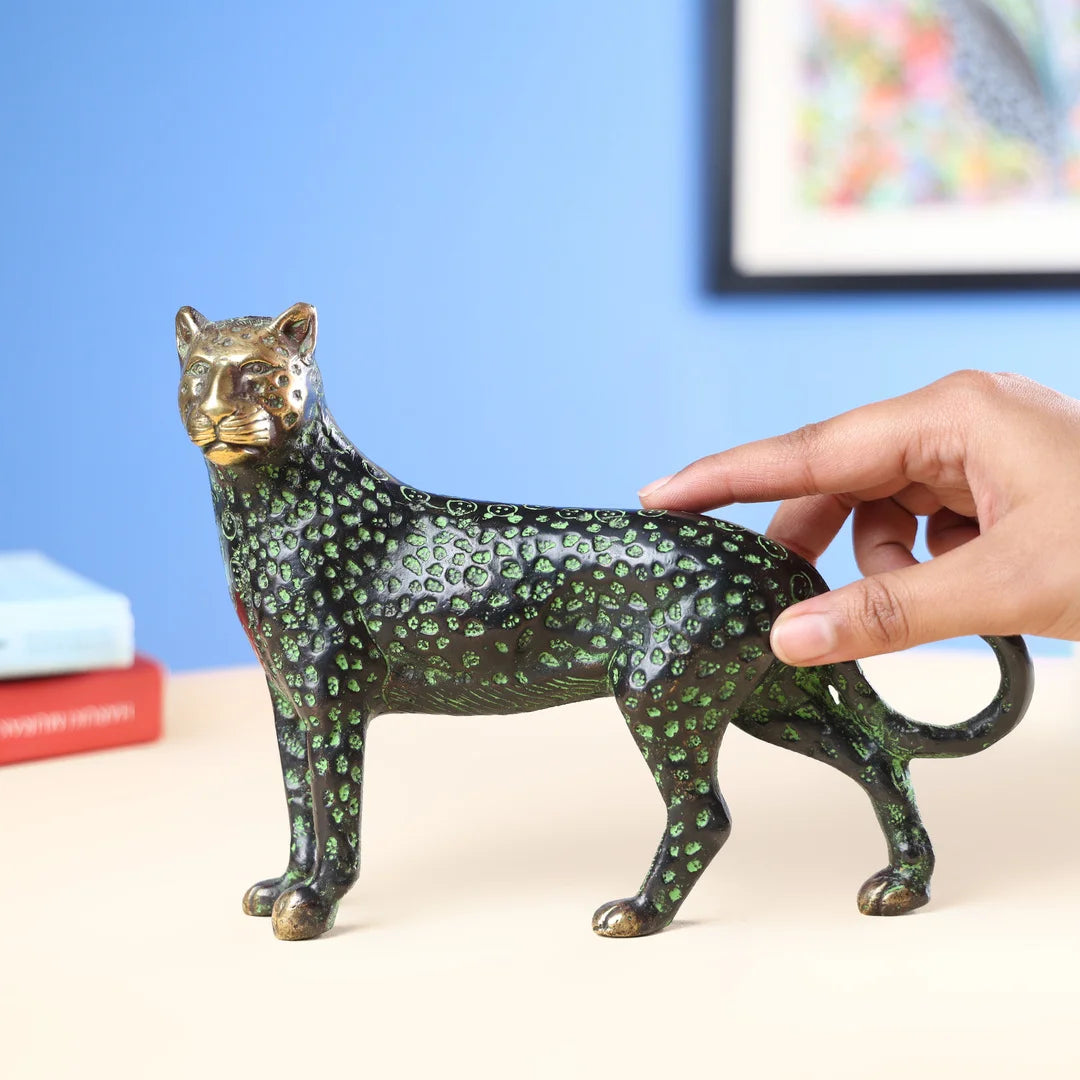 BrassGreenColouredJaguar_4