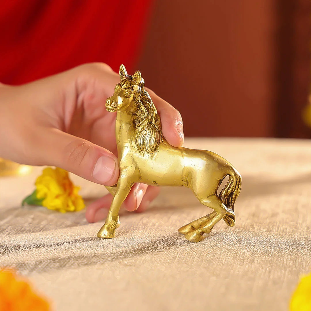 Brass Horse Table Decor