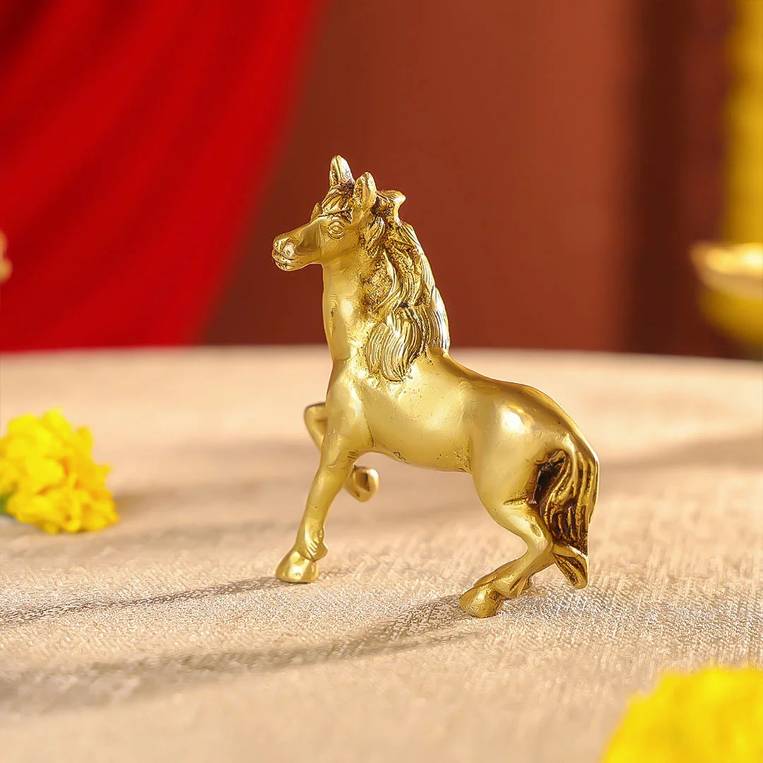 Brass Horse Table Decor