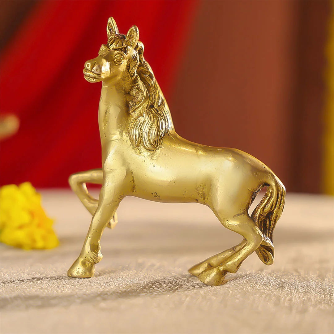 Brass Horse Table Decor