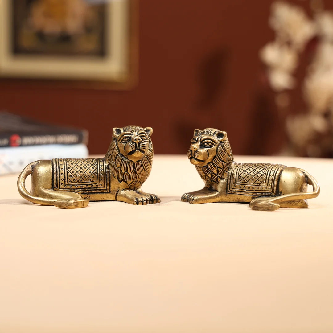 BrassLionFamilyofTwo_1