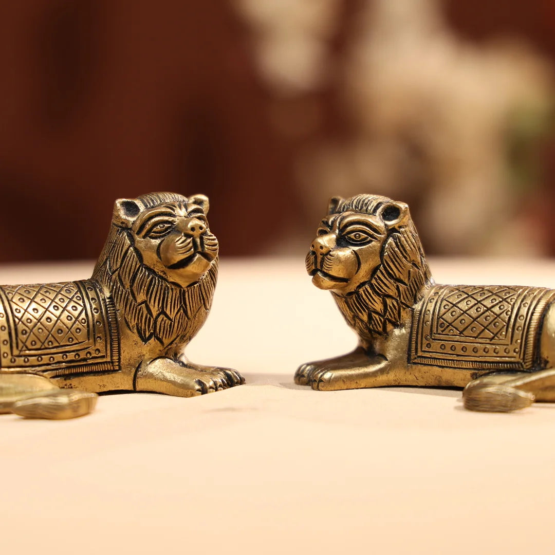 BrassLionFamilyofTwo_2