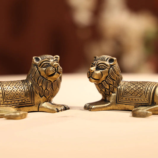 BrassLionFamilyofTwo_2