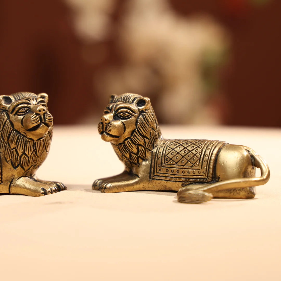 BrassLionFamilyofTwo_3