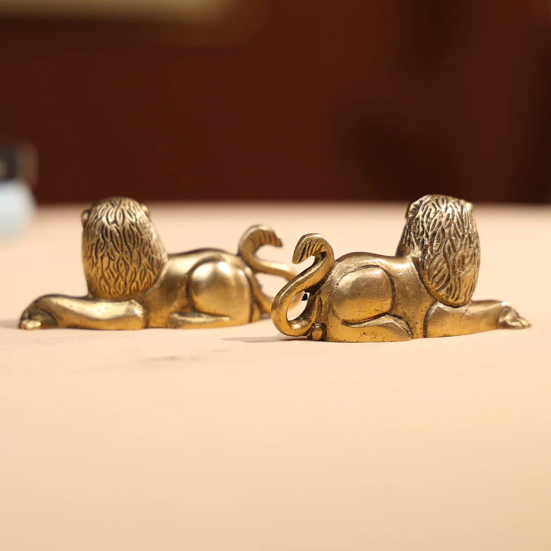 BrassLionSeatedPairSmall_4