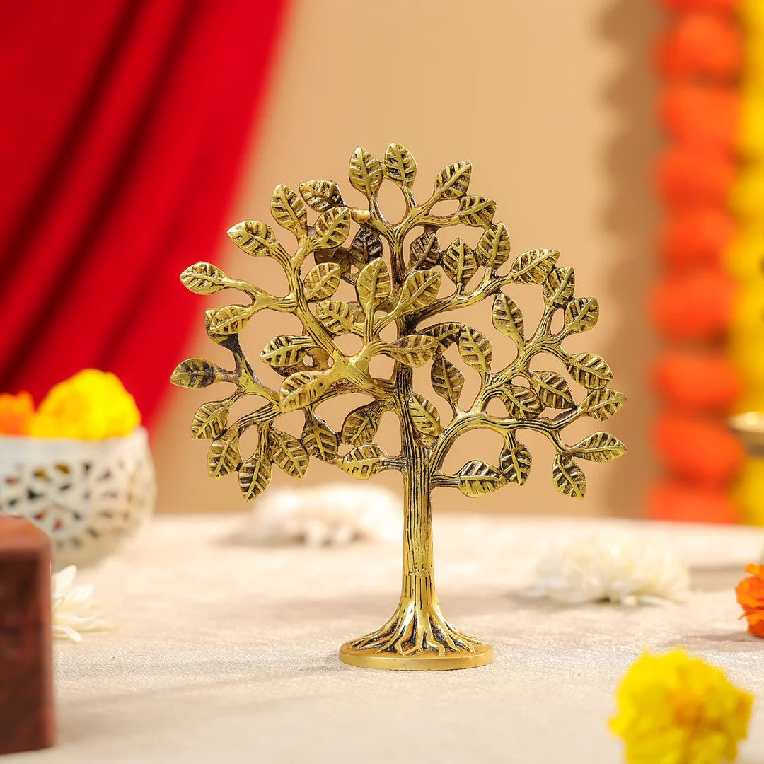 Brass Tree Of Life T-Light Holder