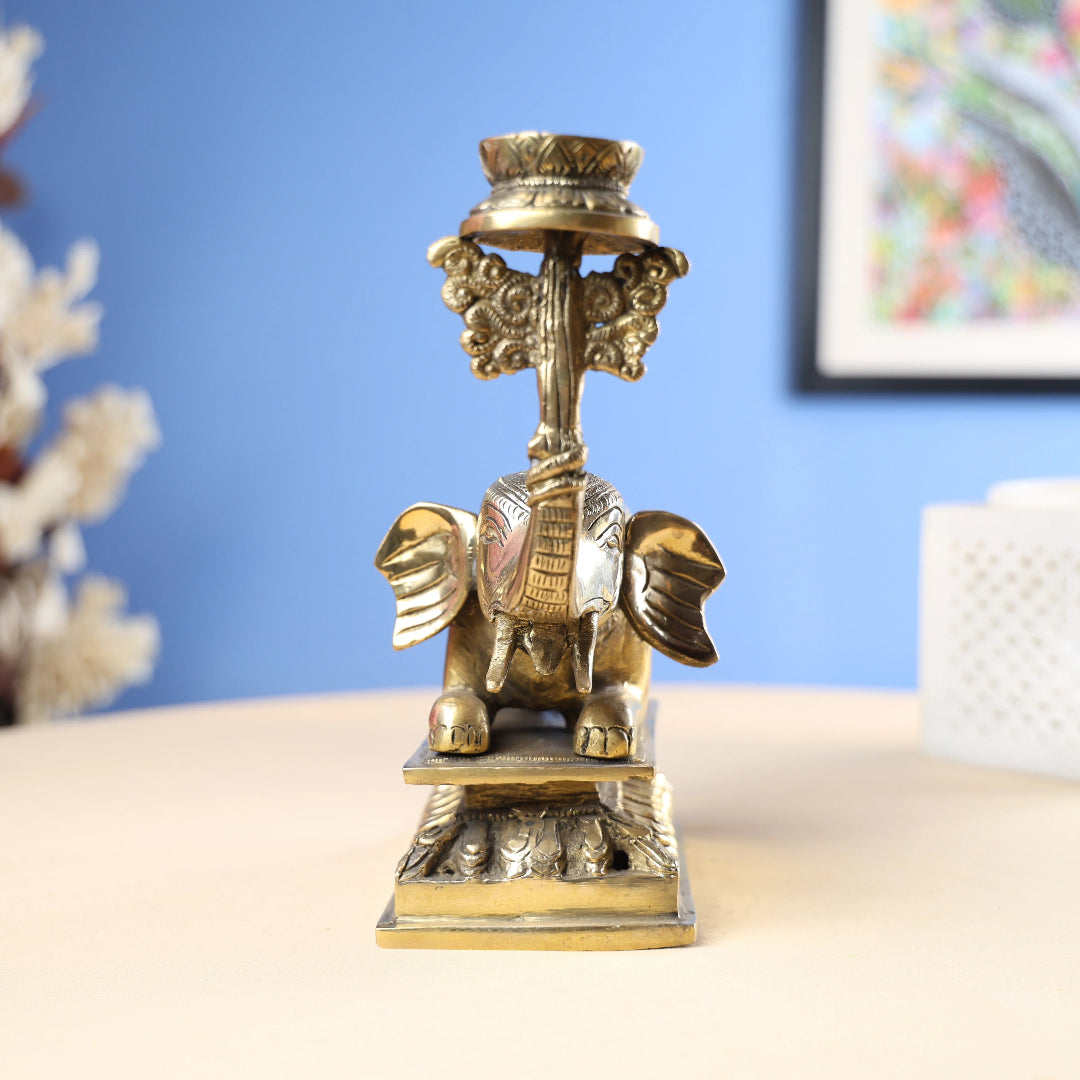 Brass Antique Elephant 2