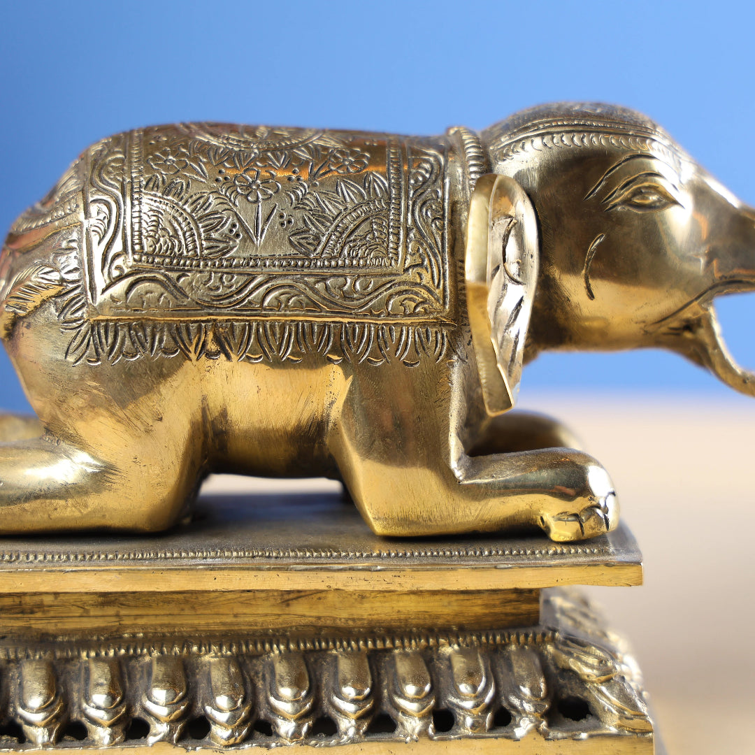 Brass Antique Elephant 4