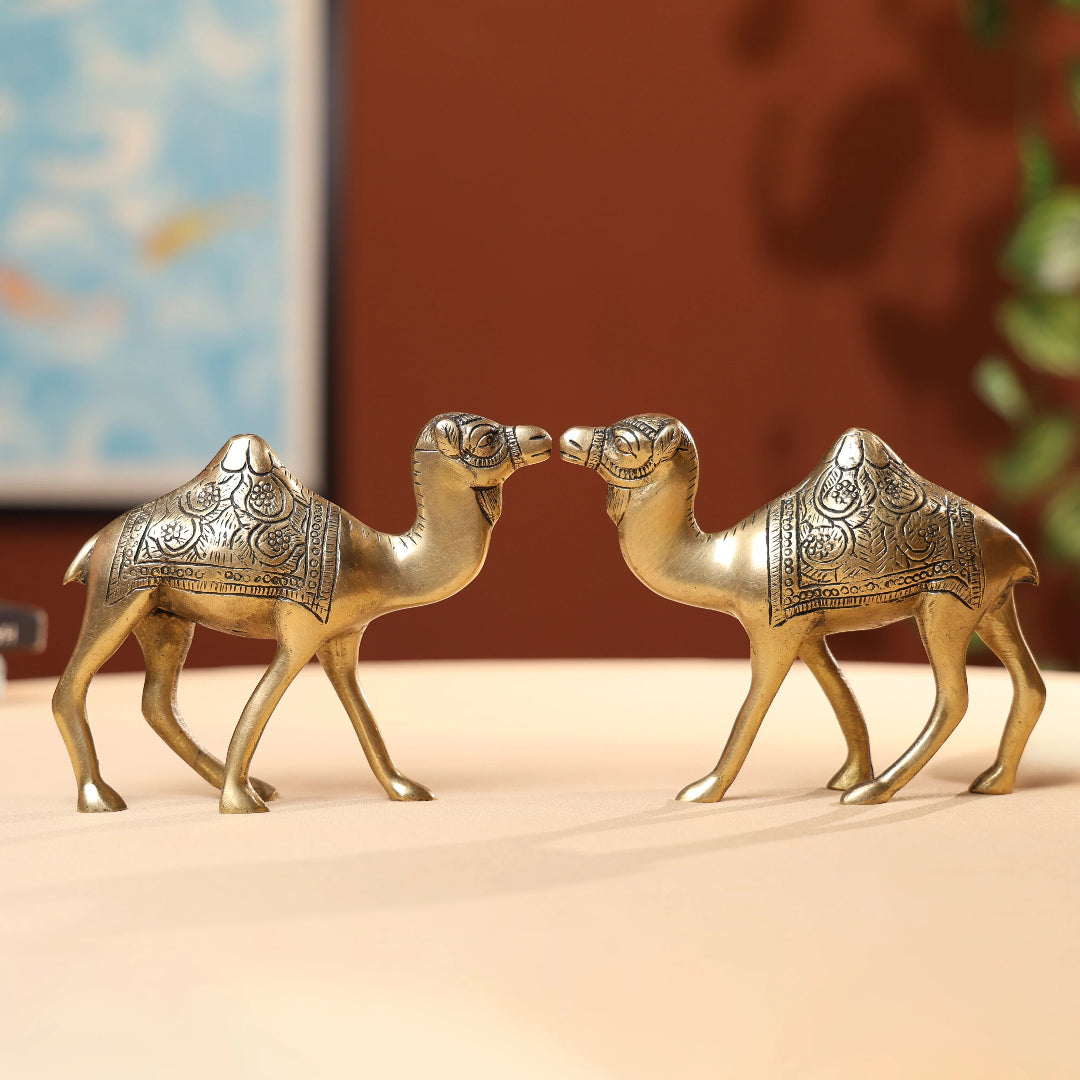Brass Camel Family 1