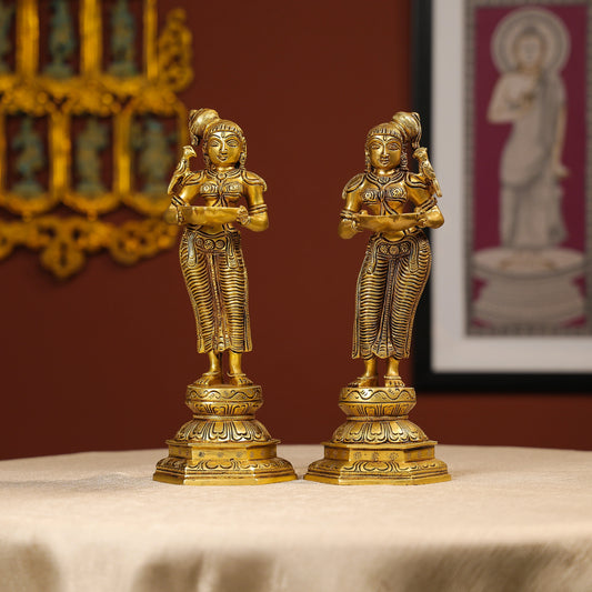 Devi Meenakshi Brass Statue