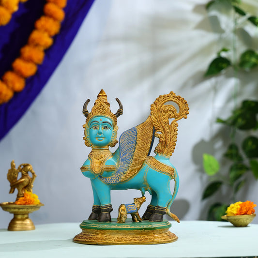 Brass_Mata_Kamdhenu_Cow_With_Calf_Statue_1