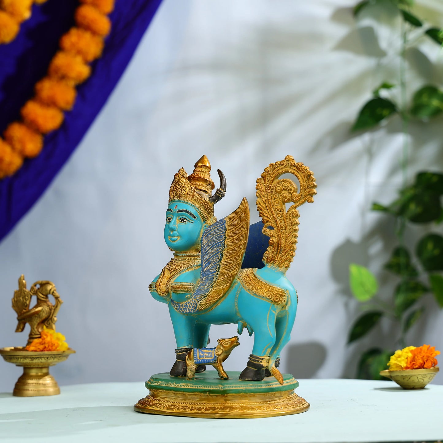 Brass_Mata_Kamdhenu_Cow_With_Calf_Statue_2