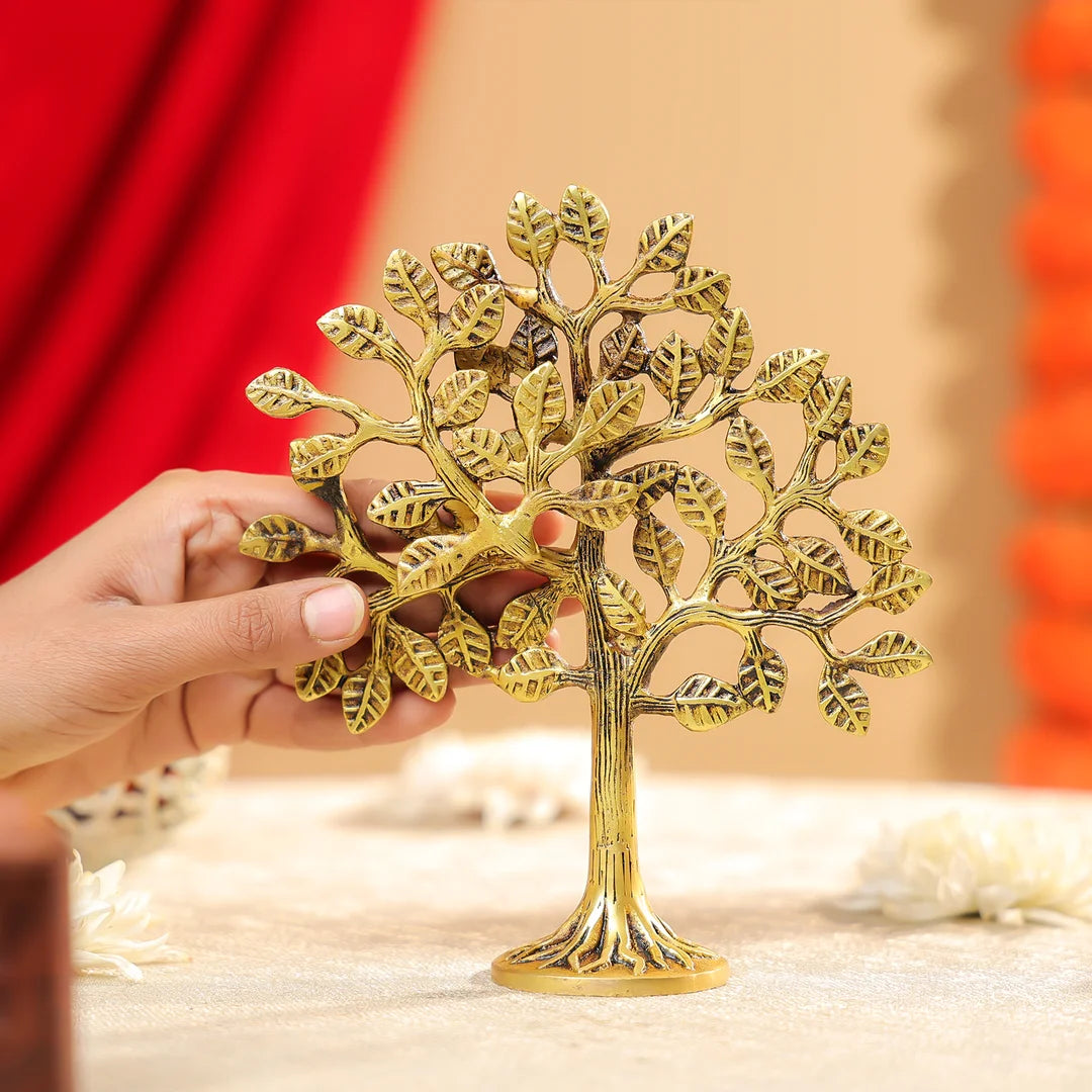 Brass Tree Of Life T-Light Holder