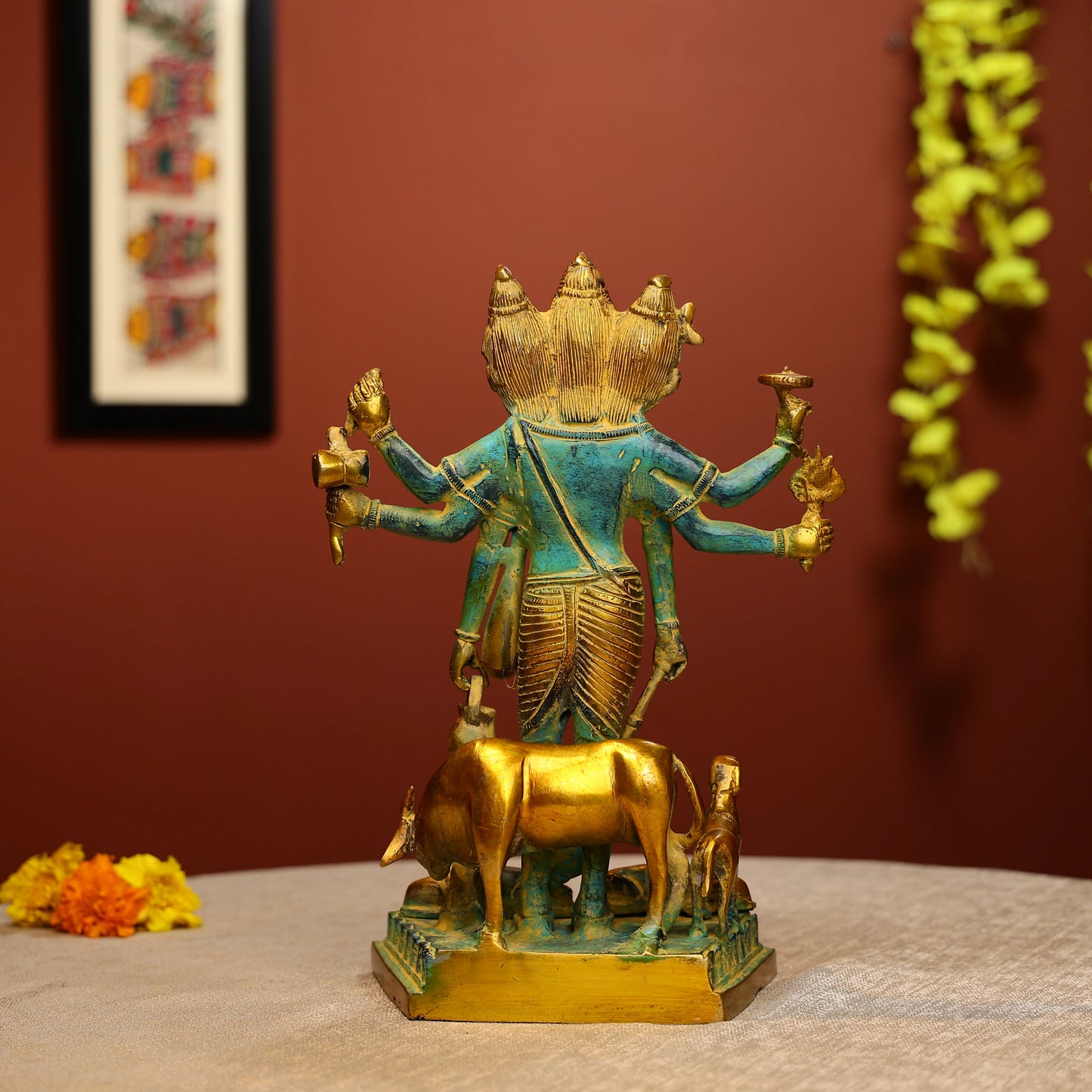 Brass Lord Dattatreya Idol