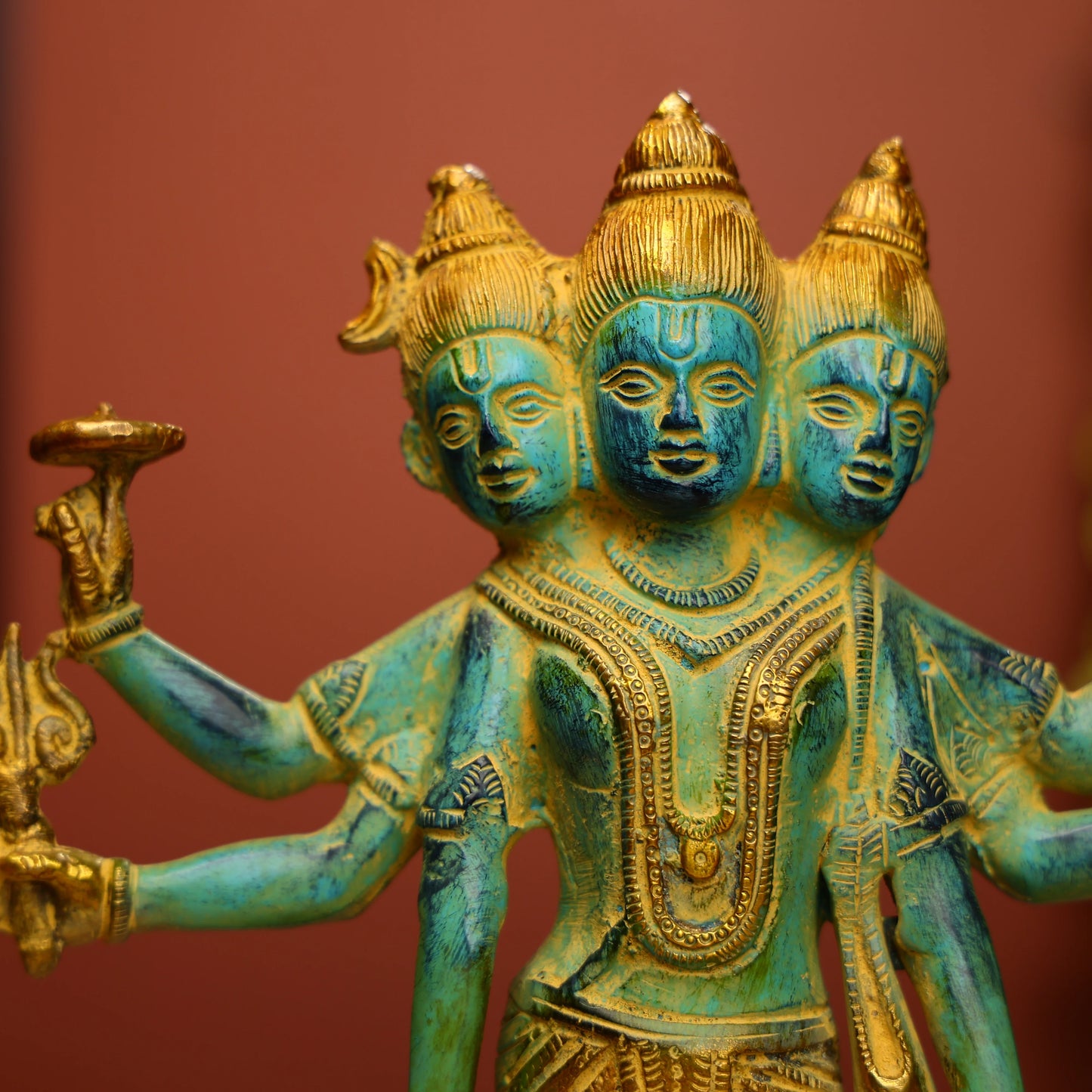Brass Lord Dattatreya Idol