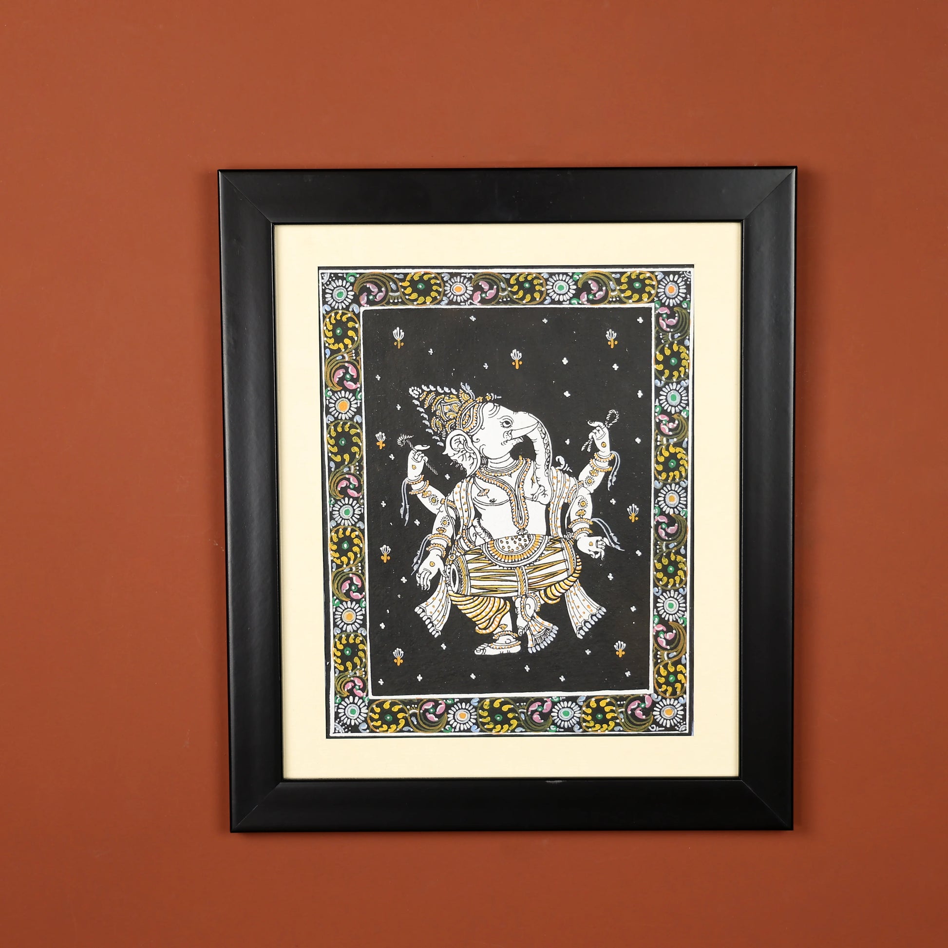 Lord Ganesha Dancing With Dhol Painting