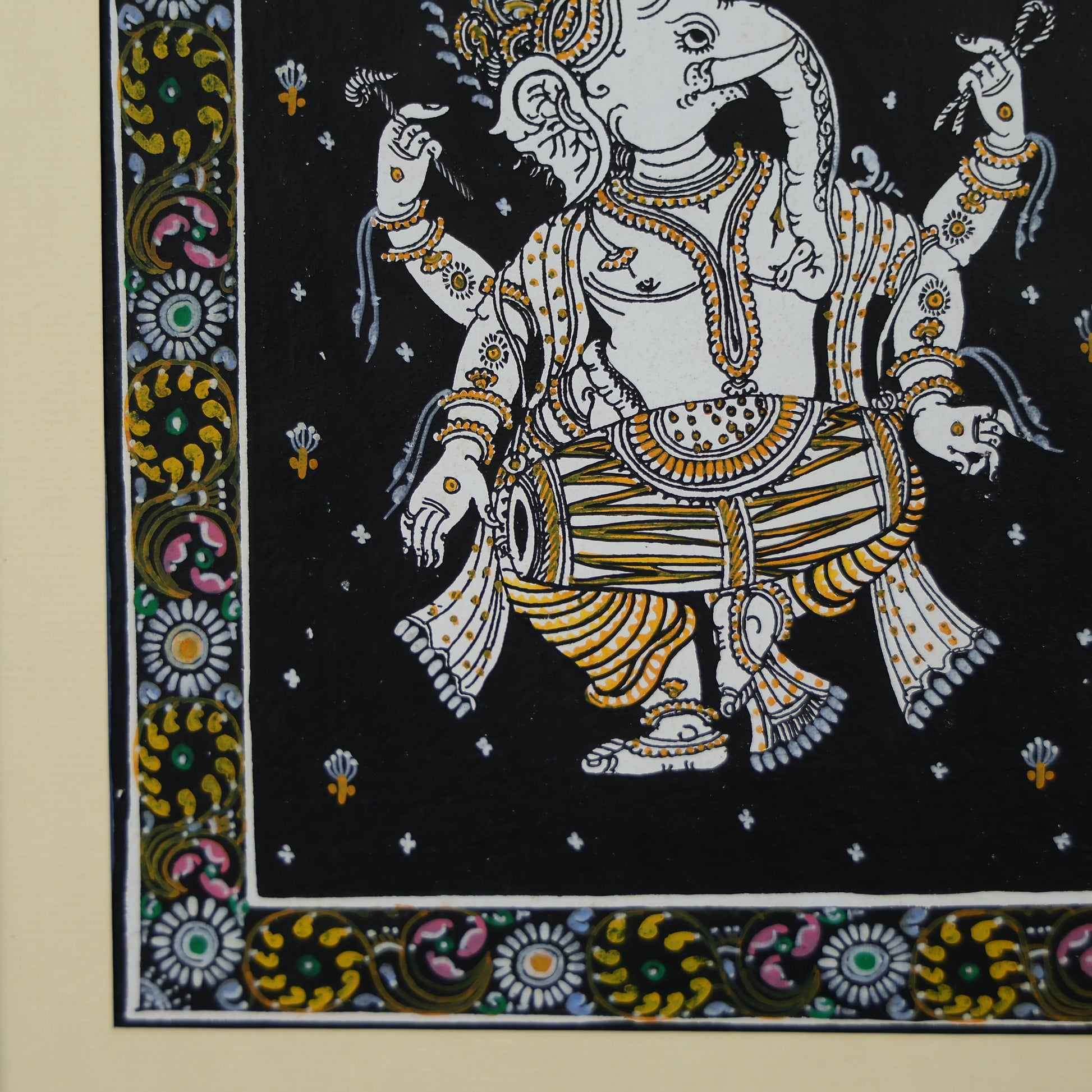 Lord Ganesha Dancing With Dhol Painting