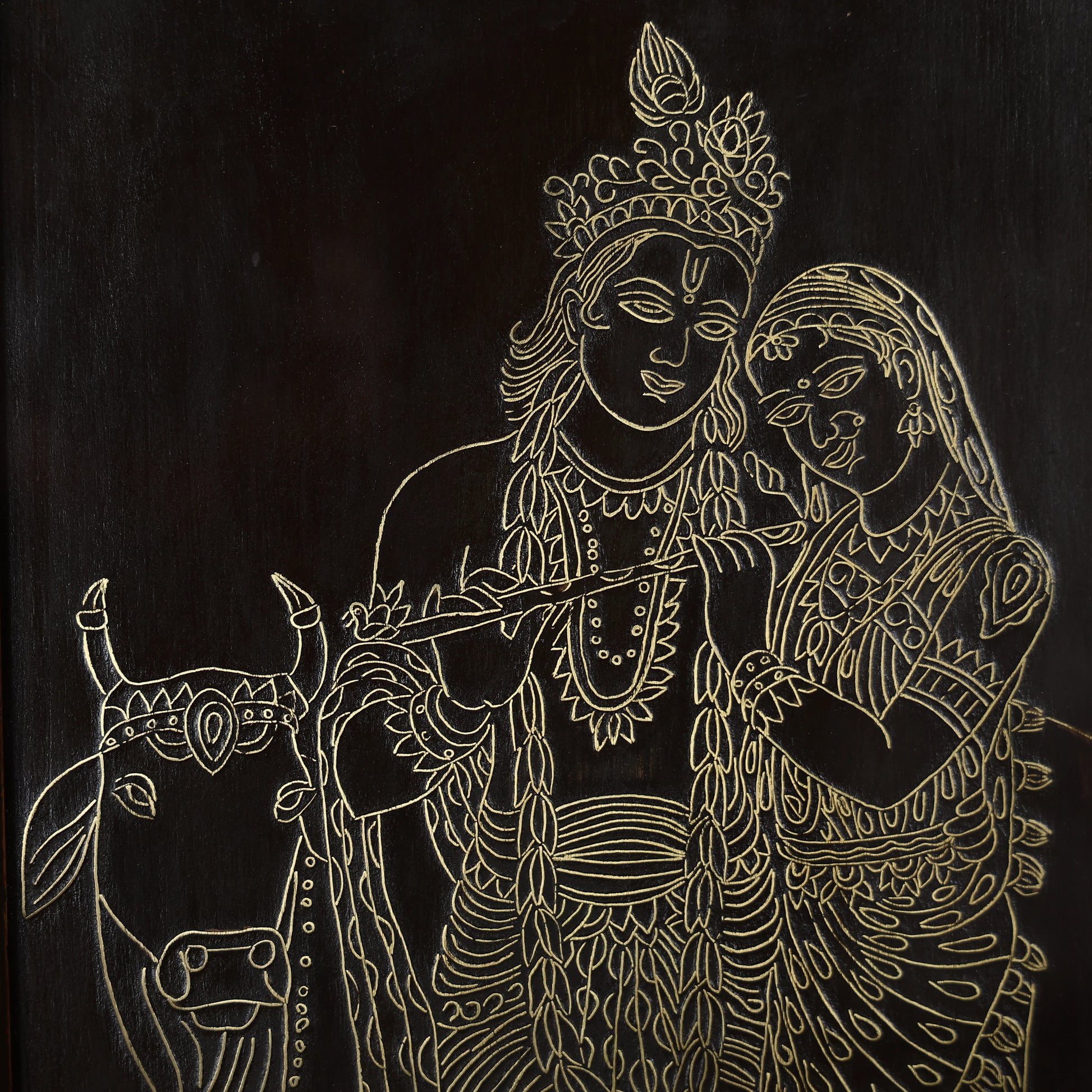 Radha Krishna Wall painting