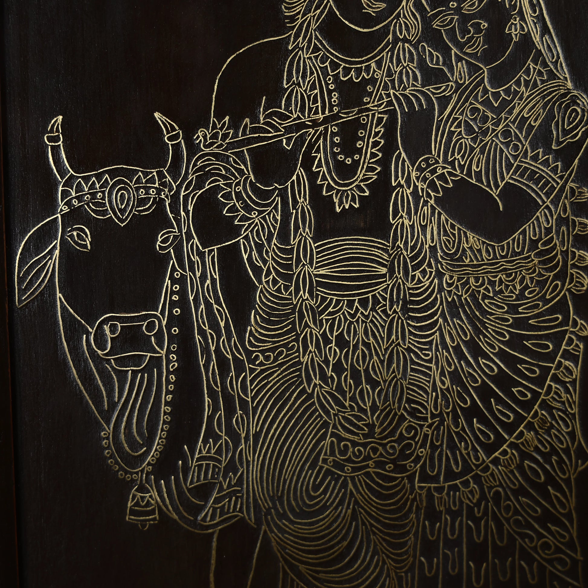 Radha Krishna Wall painting